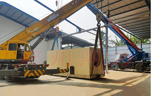 生物質制粒生產線安裝現場二