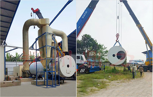 生物質制粒生產線安裝現場三