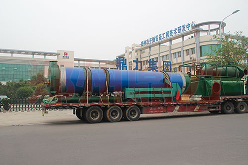 玉米雜料烘干機發貨現場